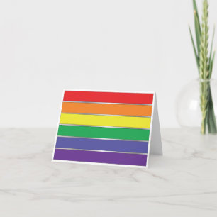 Carte Couleurs du drapeau arc-en-ciel gay pride
