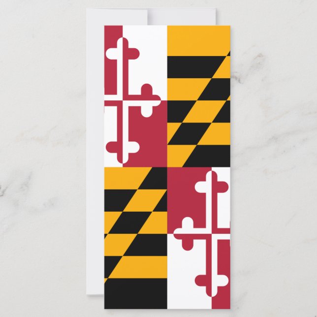 Carte Couleurs du drapeau de l'État du Maryland Décorati (Devant)