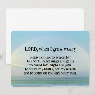 Carte "Count on God"