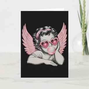 Carte Coupe de la Saint-Valentin Rétro Cœur Célibataire