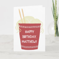 Coupe des nouilles Ramen Personnalisée Anniversair