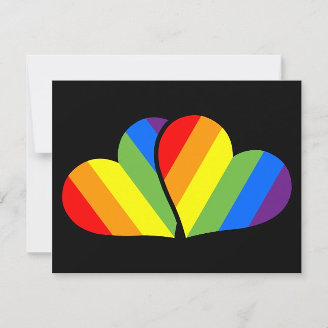 Carte Couple arc-en-ciel (Devant)