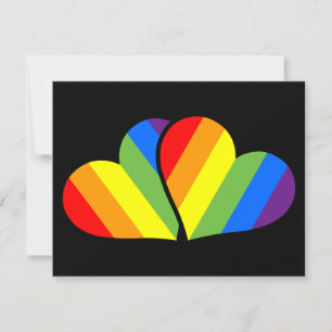 Carte Couple arc-en-ciel