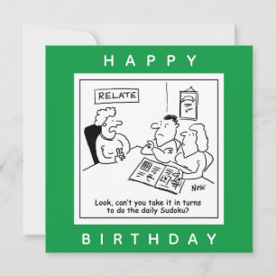 Carte Couple Argue sur le dessin de Sudoku