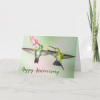 Couple Colibri Joyeux Anniversaire Personnalisé