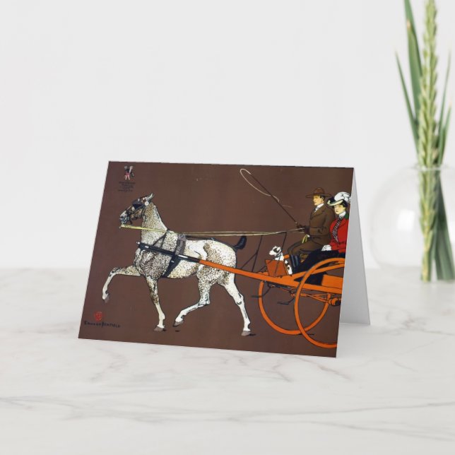 Carte Couple dans un panier (Devant)