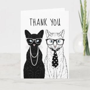 Carte Couple de chats   Ajouter votre texte