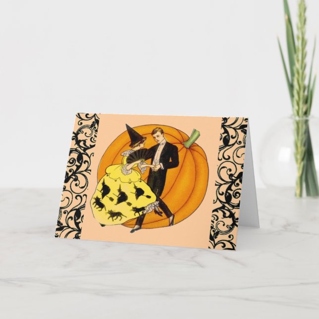 Carte Couple d'Halloween (Devant)