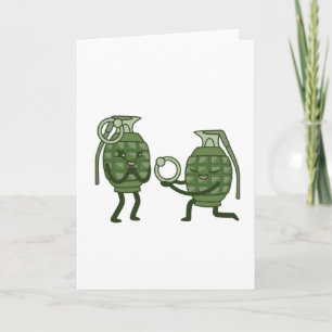 Carte Couple drôle de grenade