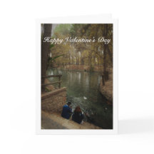 Couple nourrissant des canards dans le parc San Vi