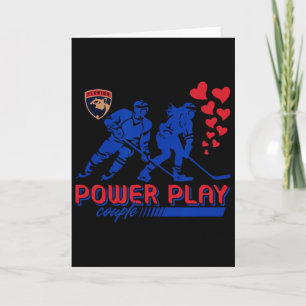 Carte Couple Power Play de la Saint-Valentin des Panther