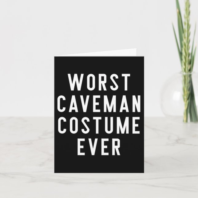 Carte Couples Costume Halloween Chemises Pire Caveman Co (Devant)