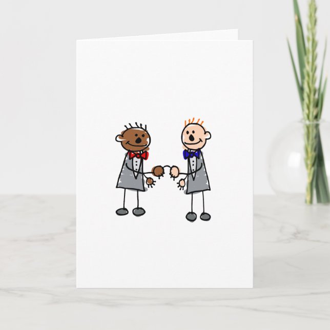 Carte Couples interraciaux gais (Devant)