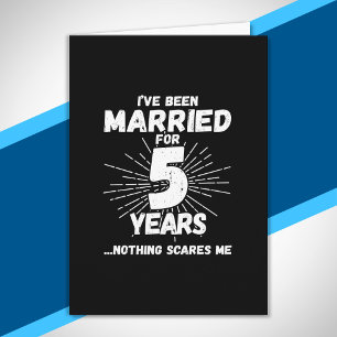 Carte Couples Mariés 5 Ans Drôle 5ème Anniversaire