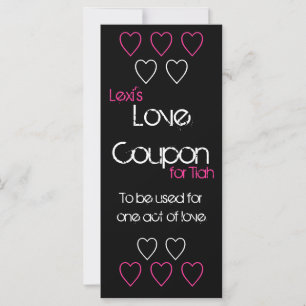 Carte Coupon d'amour
