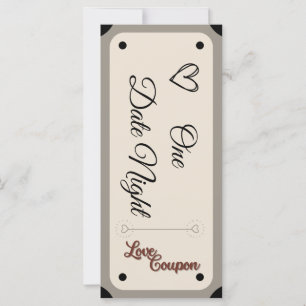 Carte Coupon Jour Valentines modifiable