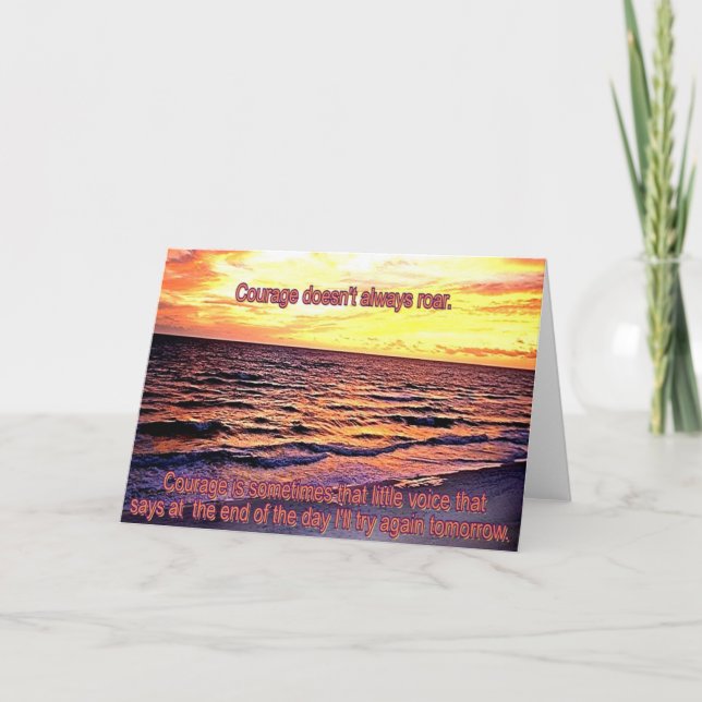 Carte Courage (Devant)