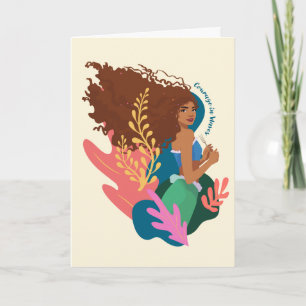 Carte Courage Ariel en vagues