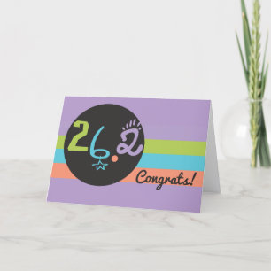 Carte Coureur Congrats Éclectique 26.2 Marathon