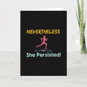 Carte Coureur - Néanmoins Elle A Persisté Runner
