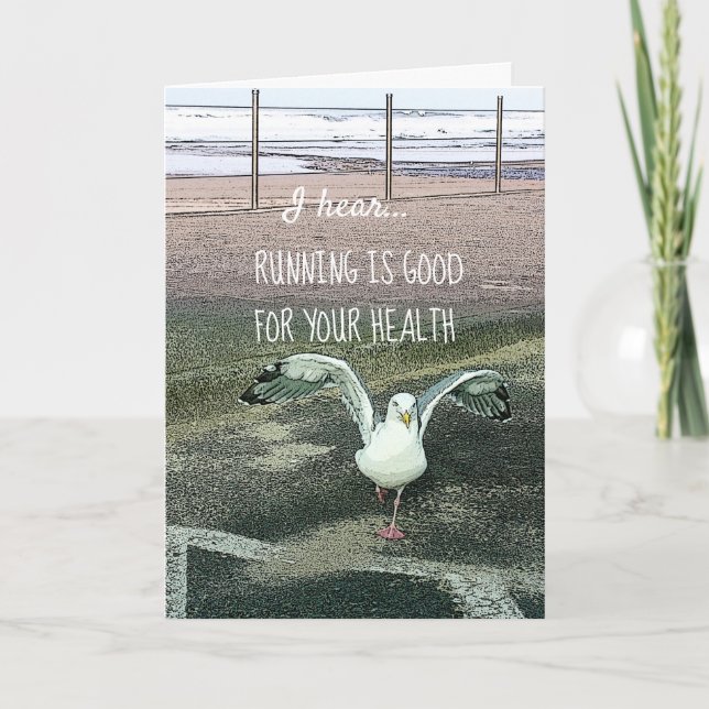 Carte Courir De Mouette Mignonne Est Bon Pour Votre Sant (Devant)