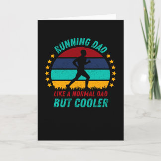 Carte Courir papa - Cadeau Fête des pères Cool