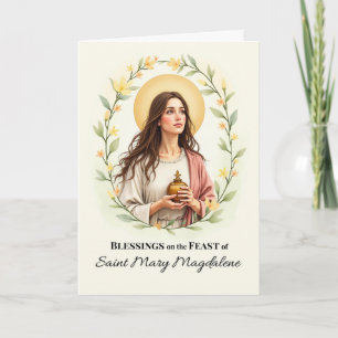 Carte Couronne de bénédictions pour la fête de sainte Ma
