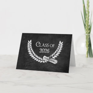Carte Couronne de laurier de remise des diplômes pour 20