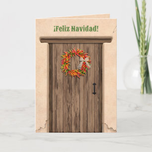 Carte Couronne de Noël du Sud-Ouest du Chili Ristra Fête