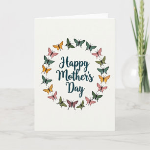 Carte Couronne du jour des mamans ailées