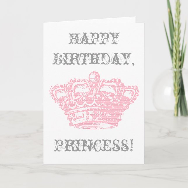 Carte Couronne rose (Devant)