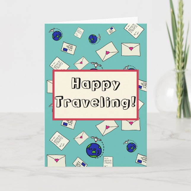 Carte Courrier autour du monde (Devant)