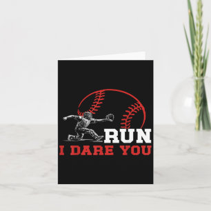 Carte Cours Je Vous Ose Drôle Catcher Baseball Pla Baseb