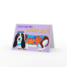 Course de Basset Hound APPELLEZ-MOI JUSTE L'ÉCLAIR