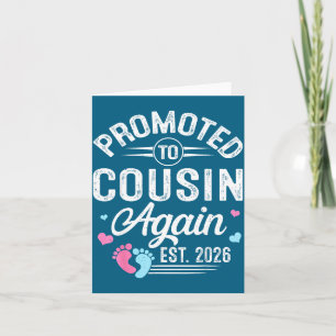 Carte Cousin à nouveau promu Est Bébé