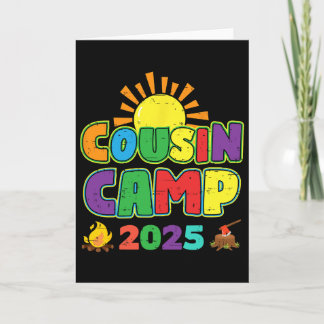 Carte Cousin Camp 2025 Vacances en famille Camping d'été