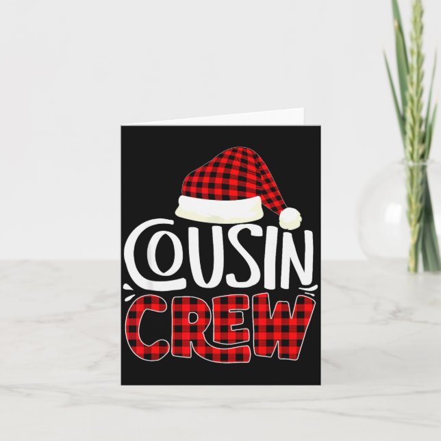 Carte Cousin Crew Family Group Matching Christmas Pajama (Devant)