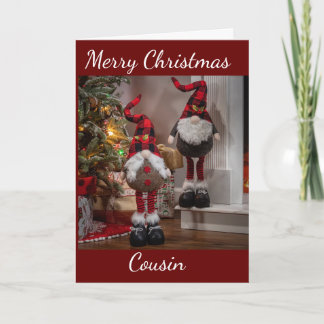 Carte **COUSIN** EXTRAORDINAIRE à NOËL