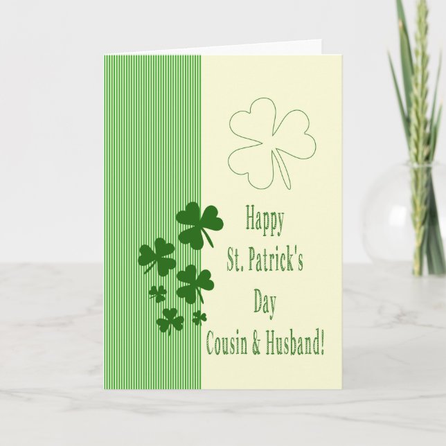 Carte Cousin & Mari Bonne St. Patrick's Day (Devant)