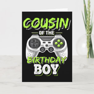 Carte Cousin Of Anniversaire Garçon Matching Vidéo Jeu B