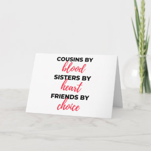 Carte Cousins de sang, sœurs de cœur 2