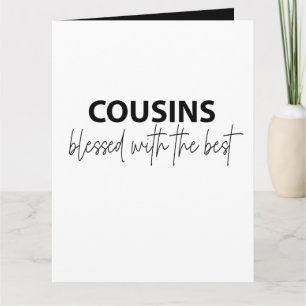 Carte Cousins - Heureux De La Meilleure Salutation