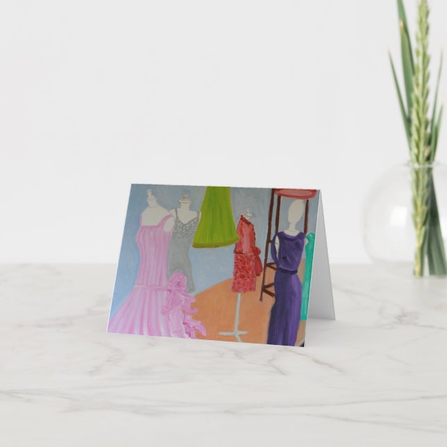 Carte Couture de Haute vintage Paris (Devant)
