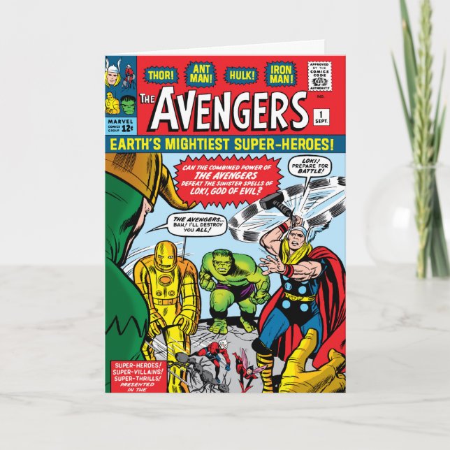 Carte Couverture comique des Avengers #1 (Devant)