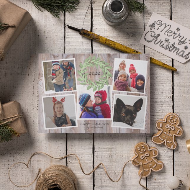 CARTE COUVERTURE DE NOËL RUSTIQUE (Créateur téléchargé)