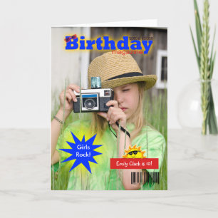 Carte Couverture du magazine Anniversaire