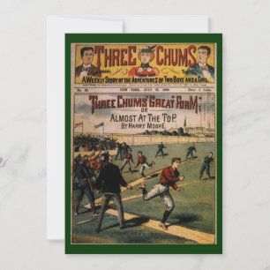 Carte Couverture du magazine Vintage Sports Baseball Thr