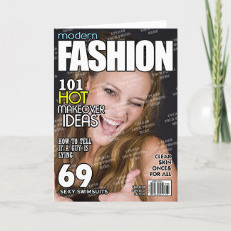 Carte Couverture d'un magazine de mode personnalisé