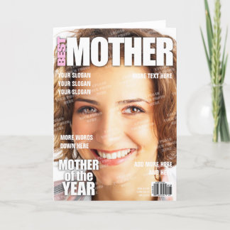 Carte Couverture Magazine Personnalisé De La Mère