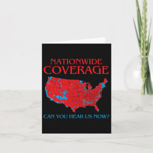 Carte Couverture nationale Trump 2024 Vous entendez main